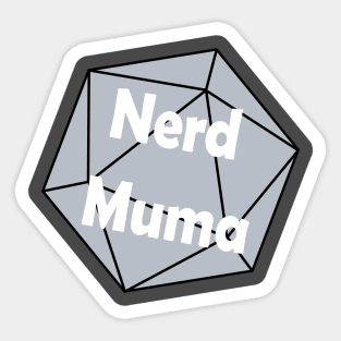 Nerd Muma Dice (blue) Sticker